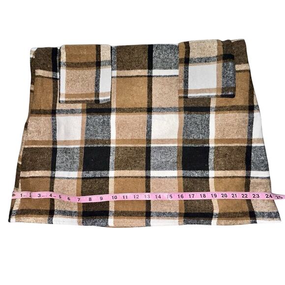 NICE Fall Shacket & Dress Combo – Size XL, Black / Brown / Ivory Plaid, NWT - Picture 10 of 15